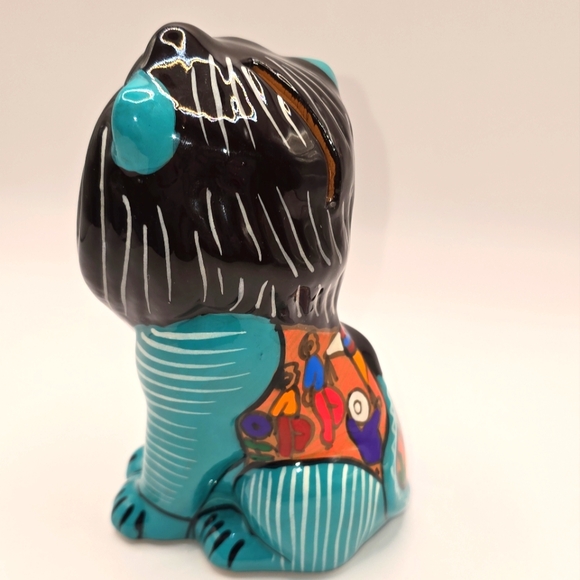 Disney Lion King Folkart Turquoise Figurine Piggy Bank - Picture 3 of 8